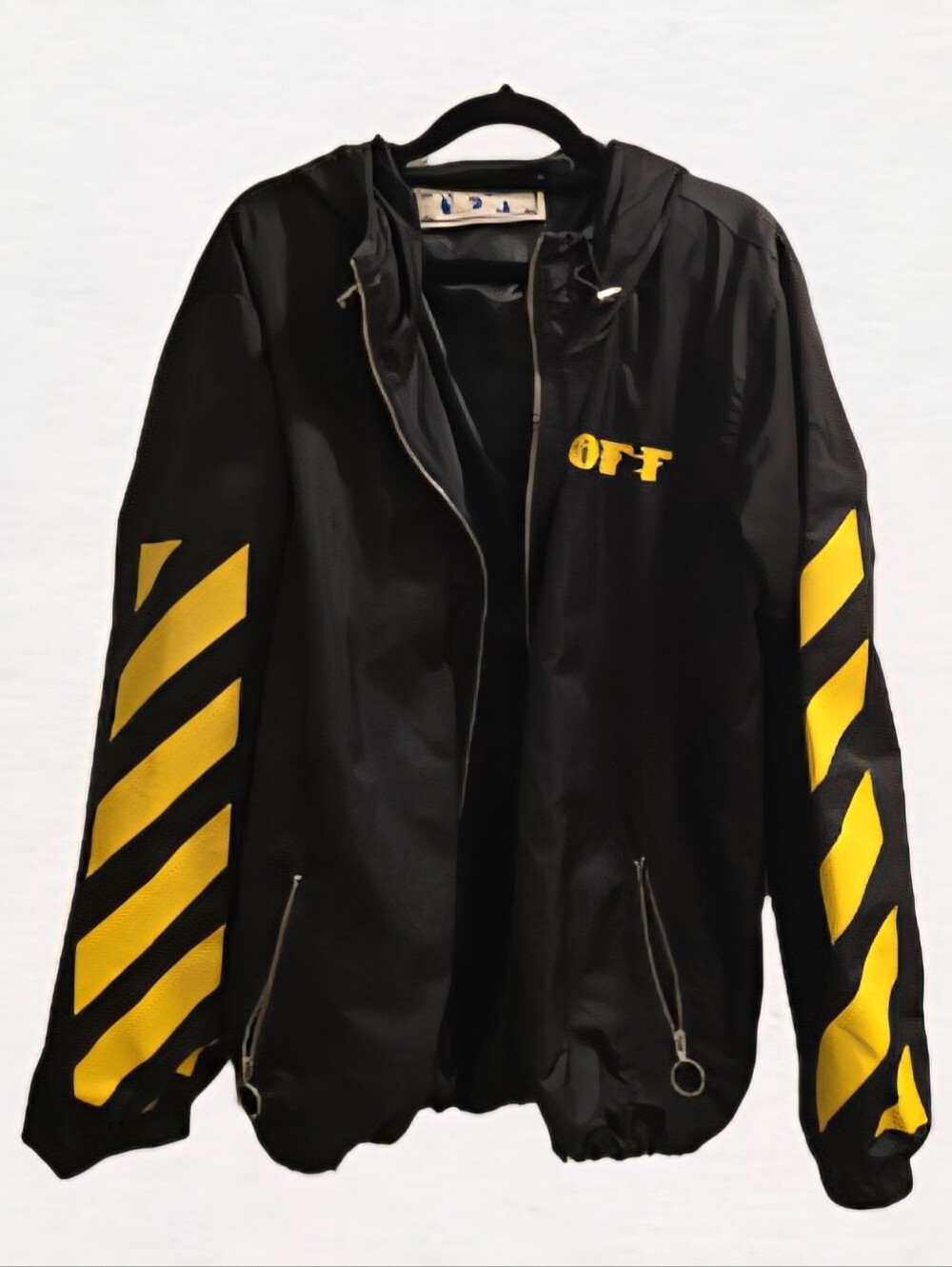 Offwhite Black Yellow Windbreaker